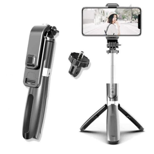 

Трипод для телефона Tripod L02 Селфи-палка с пультом Bluetooth Монопод 100 см Черный