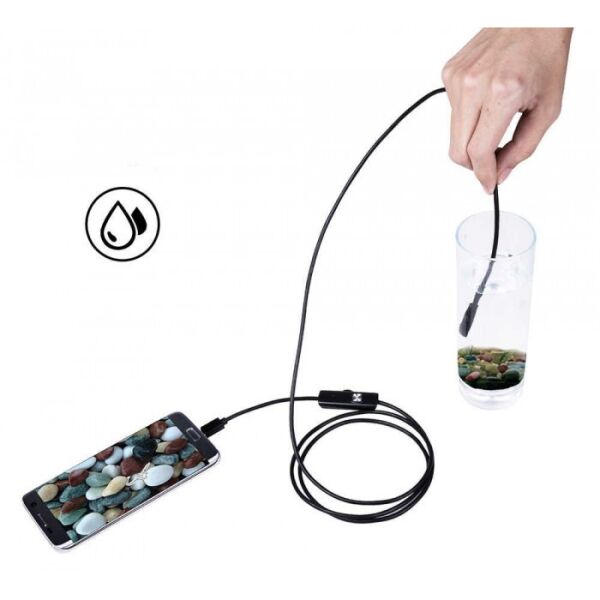 

Камера эндоскоп с кабелем на 2 метра 7 мм USB/micro USB с подсветкой