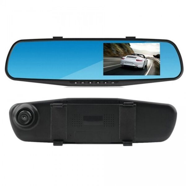 

Автомобильный видеорегистратор DVR 138E регистратор-зеркало в авто1 камеры Черный