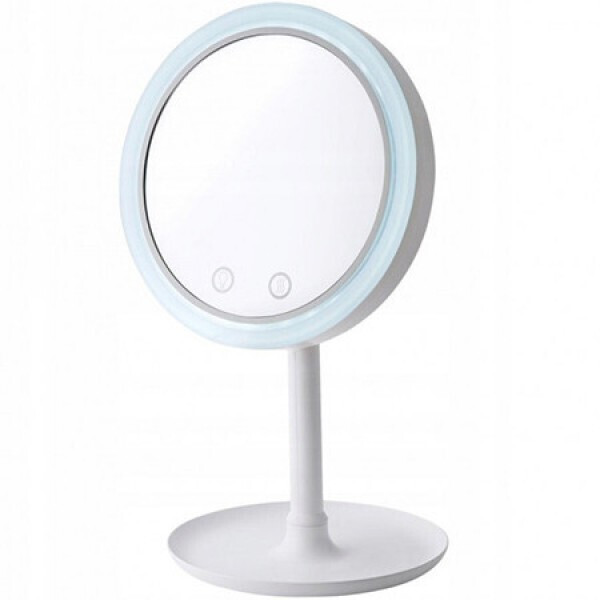 

Зеркало для макияжа Beauty Breeze Mirror Косметическое настольное с вентилятором и LED подсветкой White