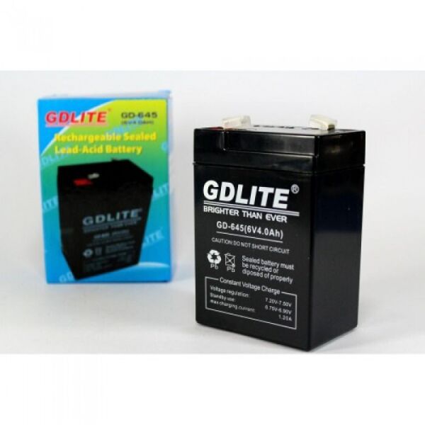 

Аккумулятор GDLITE-GD-645 6V 4.0Ah