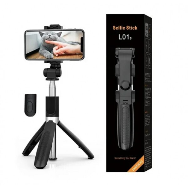 

Трипод для телефона Tripod L01S Селфи-палка с пультом Bluetooth Монопод Черный