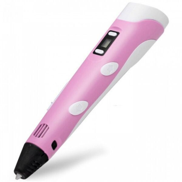 

3D ручка Pen 2 c LCD дисплеем 3Д принтер для рисования + пластик 4м Pink