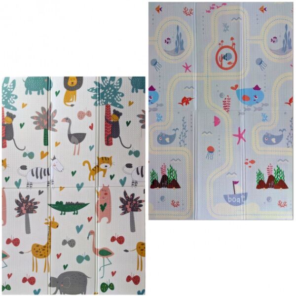 

Детский развивающий двусторонний термо коврик WOW Мягкий пол Гипоаллергенный "Африка+Океан" 1200*1800*10 мм