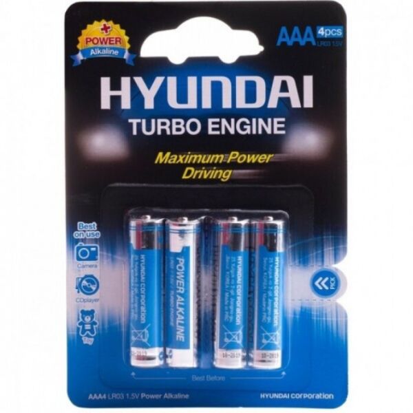 

Батарейка Hyundai Turbo AAA/LR03