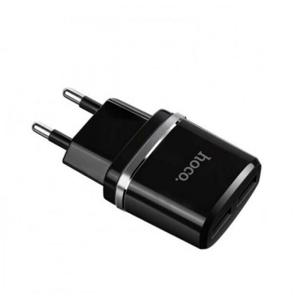 

Зарядное сетевое HOCO C12 (2USB 2.4A) Черный