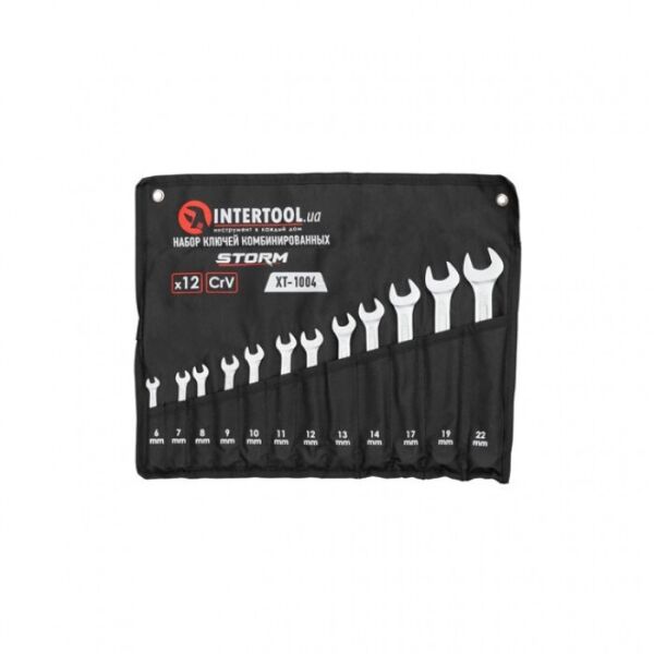 

Набор ключей комбинированных 12шт. 6-14,17,19,22 мм, DIN3113, STORM INTERTOOL XT-1004