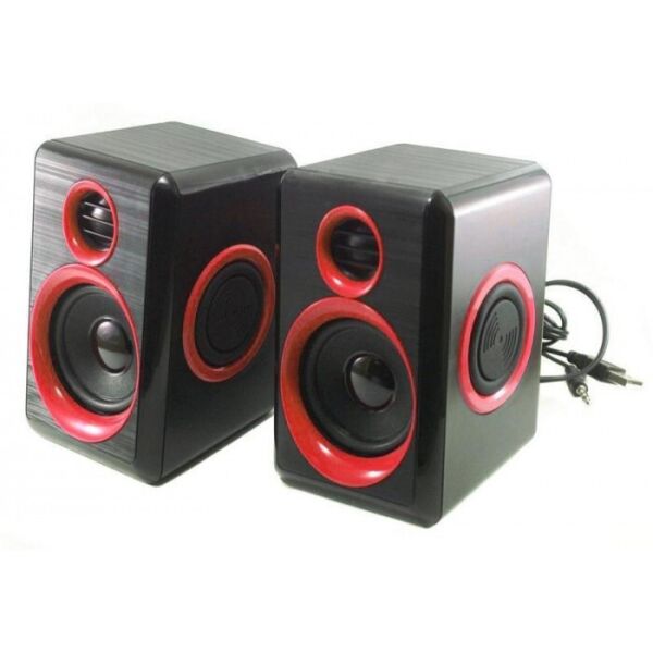 

Компьютерные колонки акустика 2.0 USB FnT FT-165 Красные