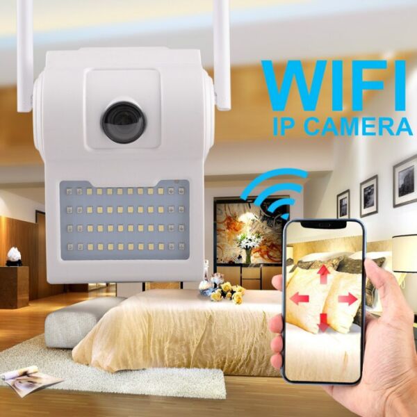 

Уличная настенная IP WI FI камера видеонаблюдения светильник D2 - 2 mp