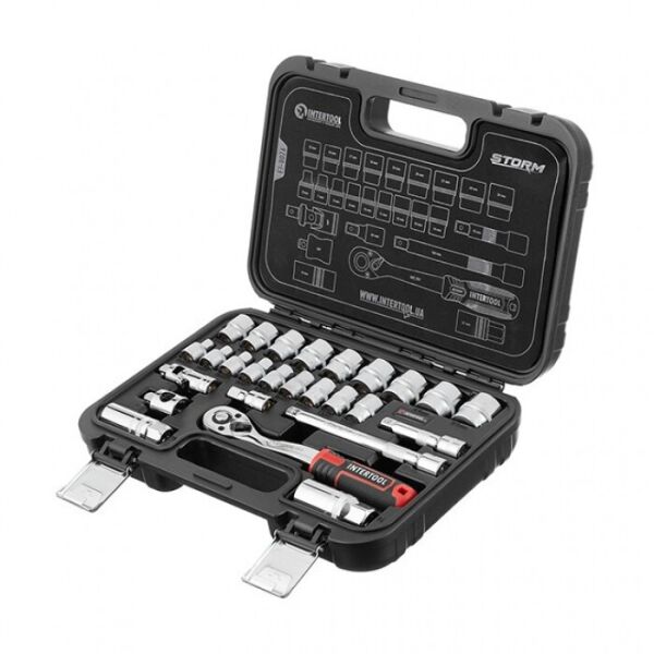 

Набор инструментов 3/8", 26ед., Cr-V STORM INTERTOOL ET-8026