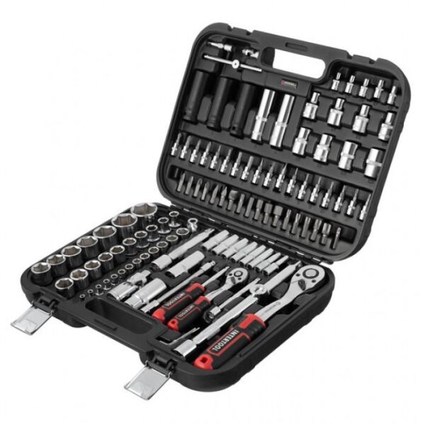 

Набор инструментов 111 ед. STORM, 1/2", 1/4", Сr-V INTERTOOL ET-8111
