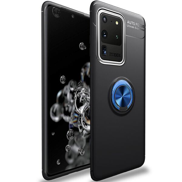 

TPU чехол Deen ColorRing под магнитный держатель (opp) для Samsung Galaxy S20 Ultra