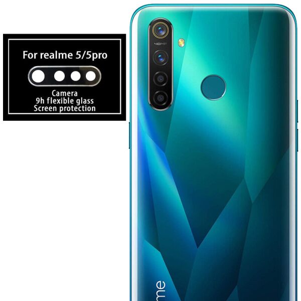

Гибкое защитное стекло 0.18mm на камеру (тех.пак) для Realme 5 Pro / 5