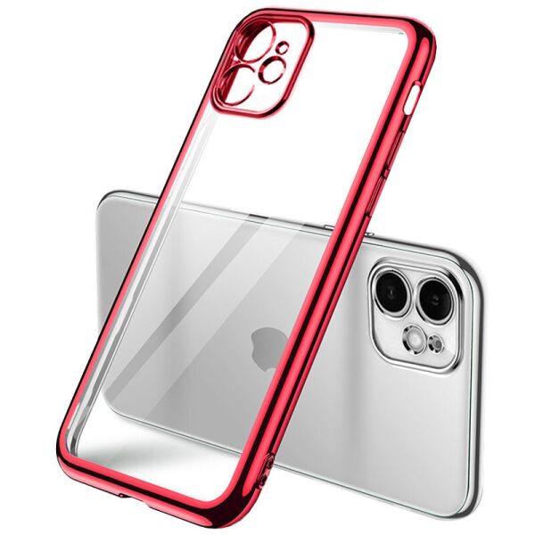 

Прозрачный силиконовый чехол глянцевая окантовка Full Camera для Apple iPhone 11 (6.1")