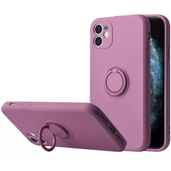 

Чехол TPU Candy Ring Full Camera для Apple iPhone 12 (6.1")