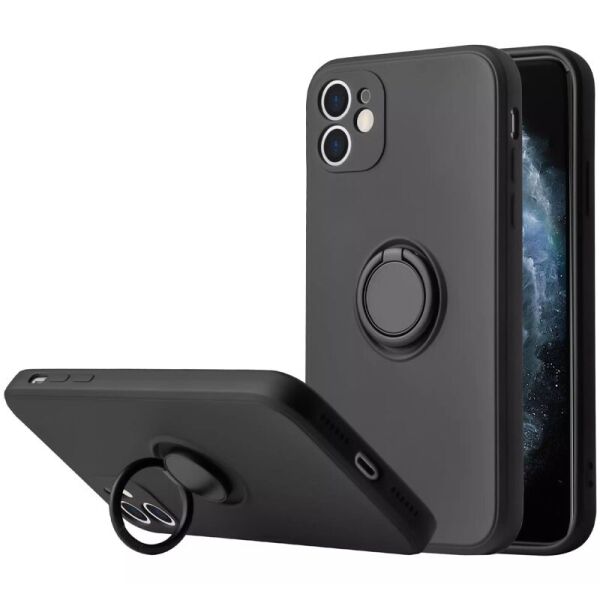 

Чехол TPU Candy Ring Full Camera для Apple iPhone 12 (6.1")