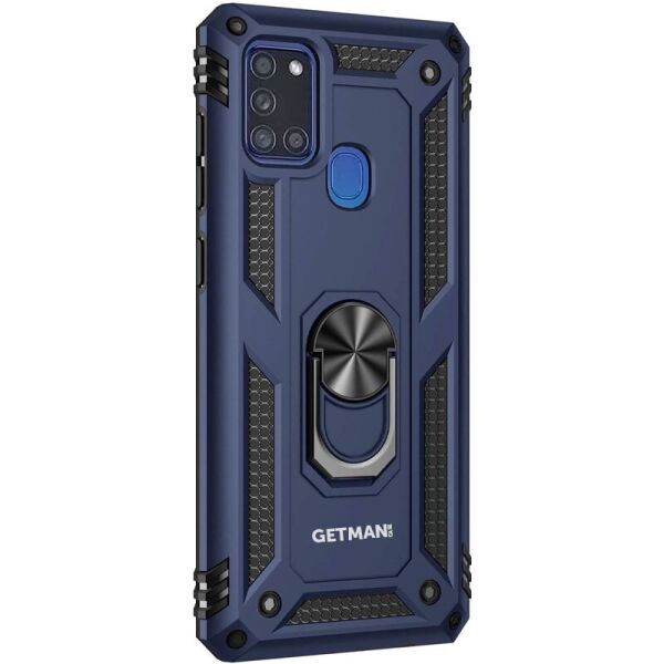 

Ударопрочный чехол GETMAN Serge Ring for Magnet для Samsung Galaxy A21s