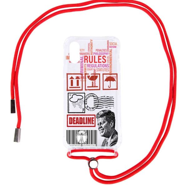 

Чехол TPU Crossbody Street Style для Apple iPhone X / XS (5.8")