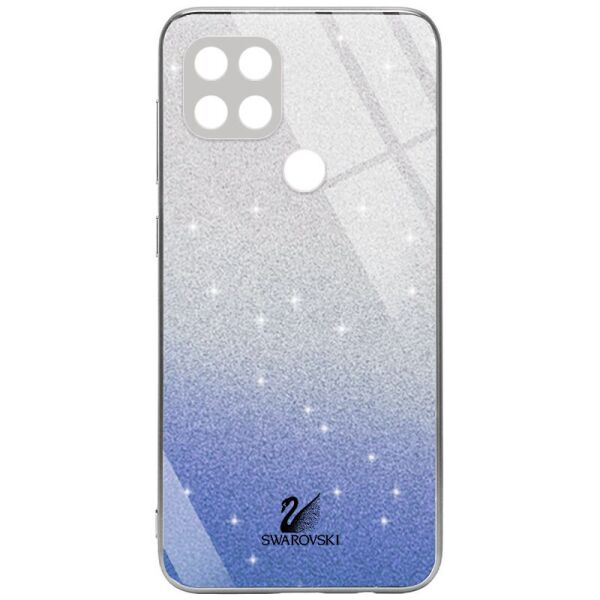 

TPU+Glass чехол Swarovski Full Camera для Oppo A15s / A15