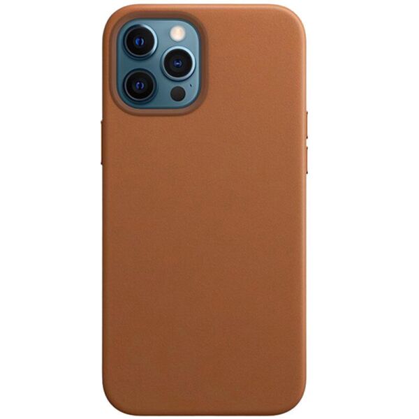 

Кожаный чехол Leather Case (AAA) without Logo для Apple iPhone 12 Pro / 12 (6.1")