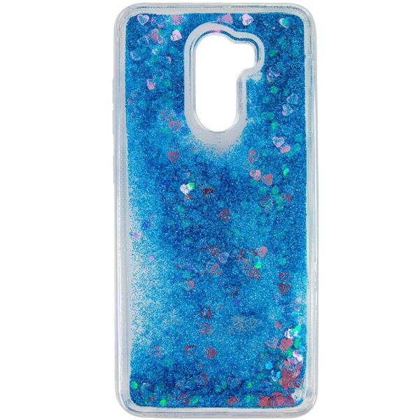

TPU чехол Liquid hearts для Xiaomi Pocophone F1