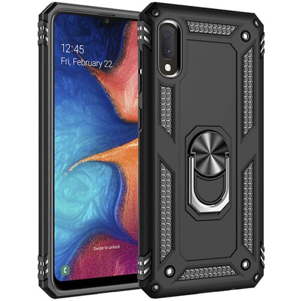 

Ударопрочный чехол Serge Ring for Magnet для Samsung Galaxy A02
