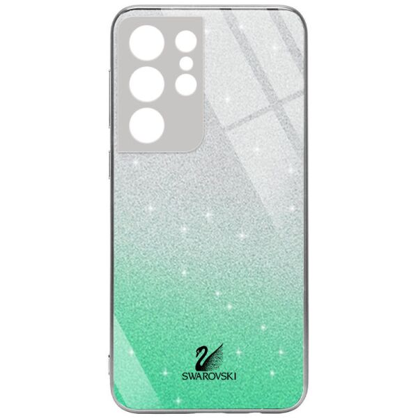 

TPU+Glass чехол Swarovski Full Camera для Samsung Galaxy S21 Ultra