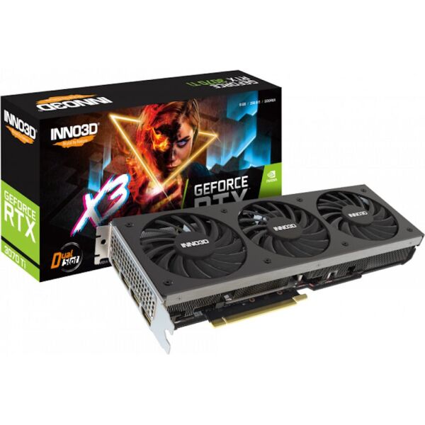 

Видеокарта Inno3D GeForce RTX 3070 Ti X3 (N307T3-086X-1820VA45) (LHR)