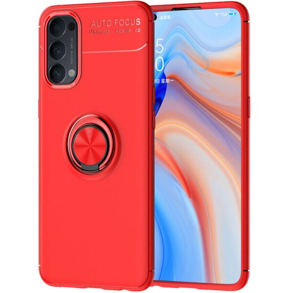 

TPU чехол Deen ColorRing под магнитный держатель (opp) для Oppo Reno 4