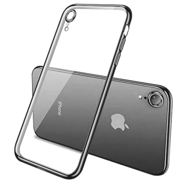 

Прозрачный силиконовый чехол глянцевая окантовка Full Camera для Apple iPhone XR (6.1")