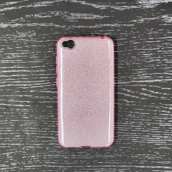 

Чехол накладка для Xiaomi Redmi Go силиконовый 3-в-1, Remax Case Glitter, розовый