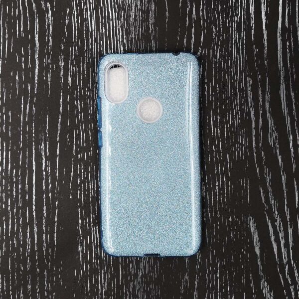 

Чехол накладка для Xiaomi Redmi S2 силиконовый, Remax Case GLITTER, голубой