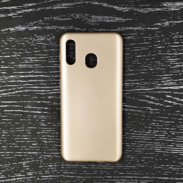 

Чехол накладка для Samsung Galaxy A30 A305FD силиконовый, Remax Shine Case, золотистый