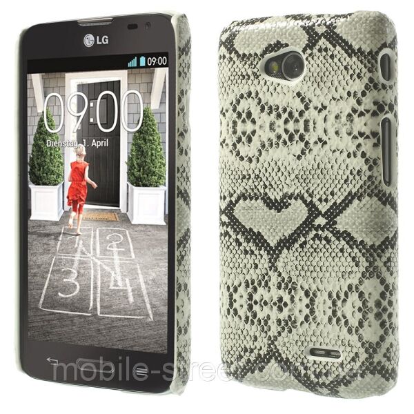 

Чехол накладка пластиковый на LG L70 Dual D325, D320, "Белая змея"