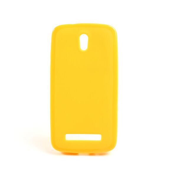 

Чехол силиконовый матовый на HTC Desire 500 506e, желтый