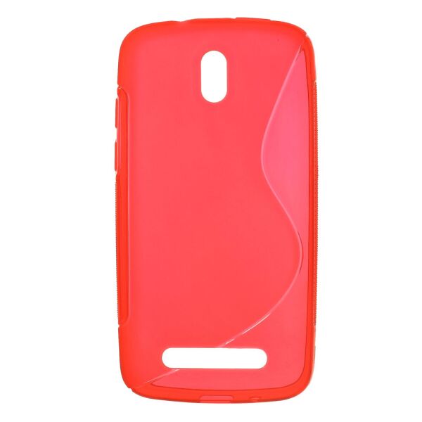 

Чехол силиконовый S формы на HTC Desire 500 506e, красный