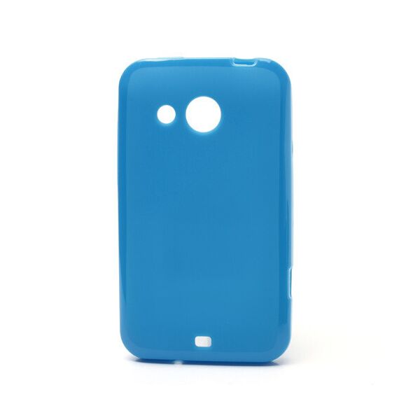 

Чехол силиконовый матовый на HTC Desire 200 102e, голубой