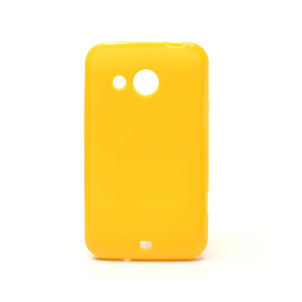 

Чехол силиконовый матовый на HTC Desire 200 102e, желтый