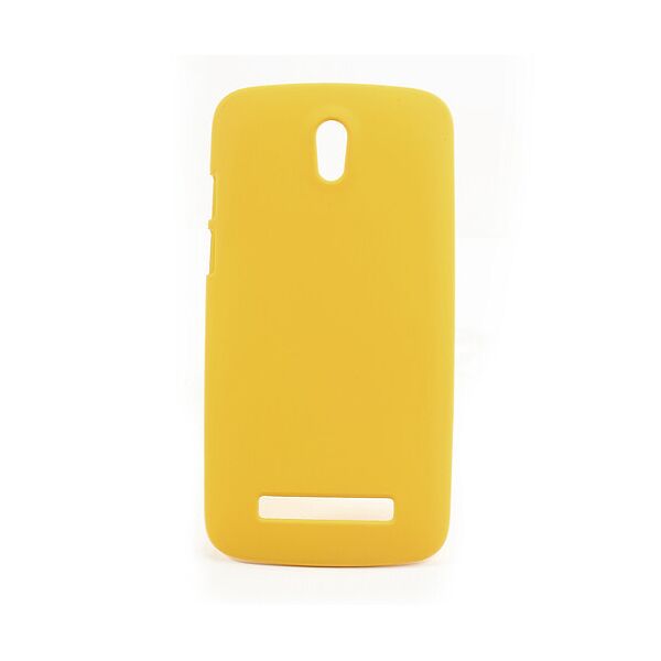 

Чехол пластиковый матовый на HTC Desire 500 506e, желтый