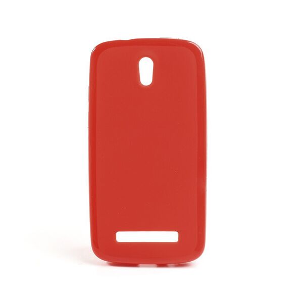 

Чехол силиконовый матовый на HTC Desire 500 506e, красный