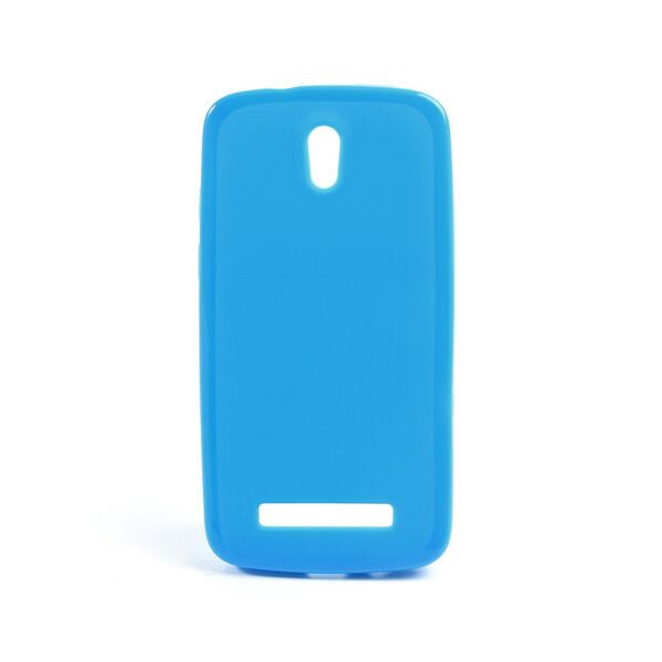 

Чехол силиконовый матовый на HTC Desire 500 506e, голубой