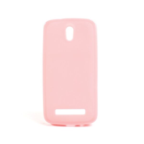 

Чехол силиконовый матовый на HTC Desire 500 506e, розовый