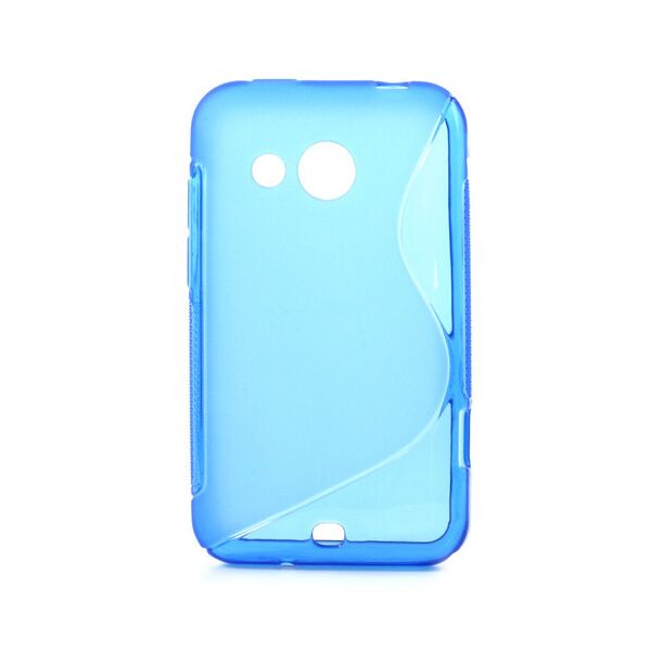 

Чехол силиконовый S формы на HTC Desire 200 102e, синий