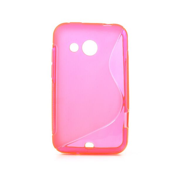 

Чехол силиконовый S формы на HTC Desire 200 102e, розовый