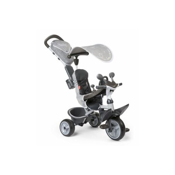 

Детский велосипед Smoby Комфорт, козырек и багажник, Серый (741202)