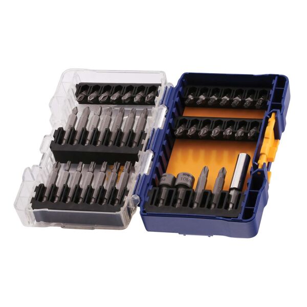 

Набор бит 40шт, 1/4" /25мм : PH1х1 / PH2х2 / PH3х2 / Pz1х1 / Pz2х5 / Pz3х3 / T10х1/ T15х1 /T20х2 /T2