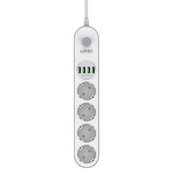 

Сетевой фильтр удлинитель Ldnio SE4432, 4USB, 2 м, белый