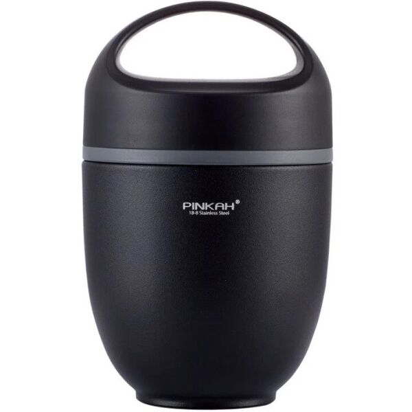 

Пищевой термос Pinkah PJ-3333-L, 820 мл, со складной ложкой, черный