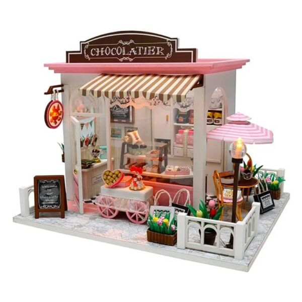 

Интерьерный конструктор DIY mini house MD 2504 C007, кафе, подсветка