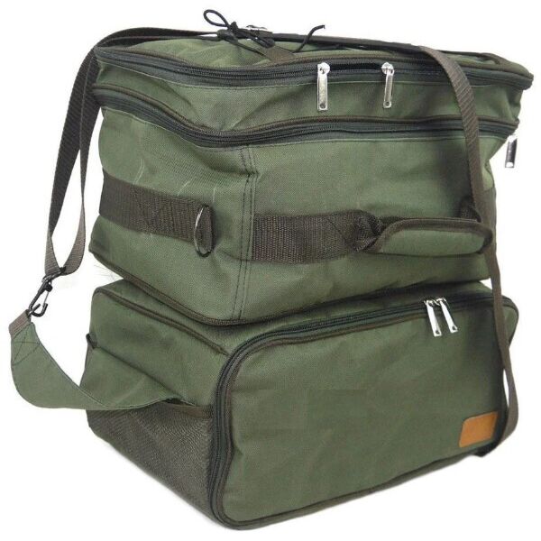 

Сумка для рыбалки карповая MHZ VA P-32, 2 части, 3 отделения, зеленая